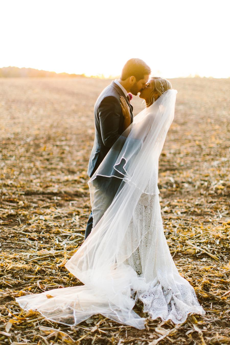 Bride and groom portrait