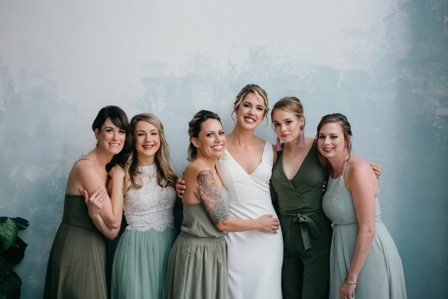 Sage green bridesmaids dresses