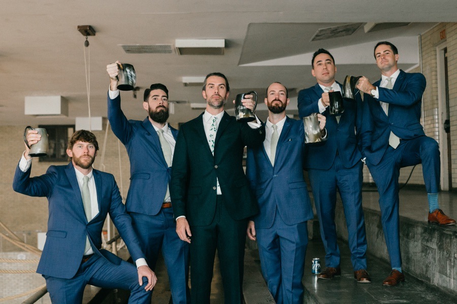 Groom and groomsmen