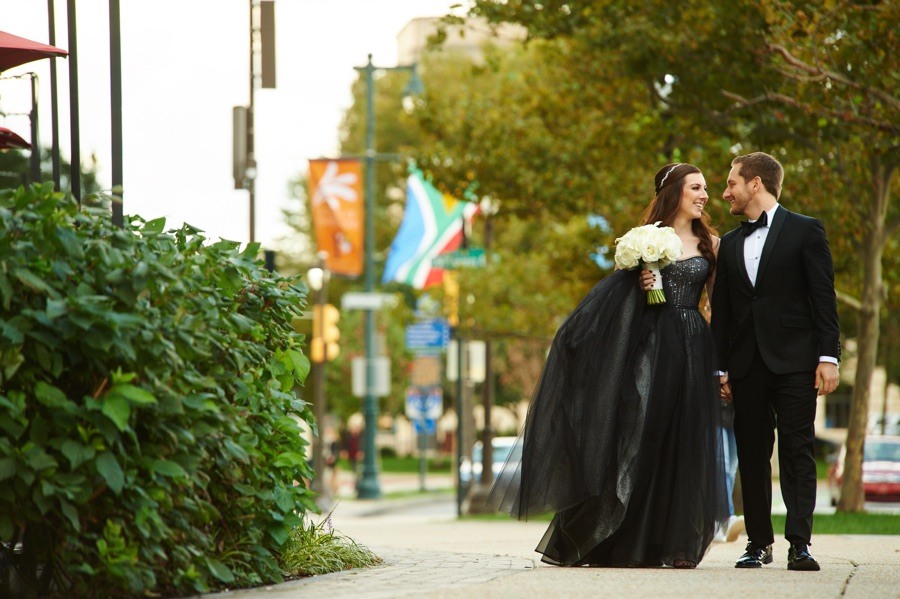 Bride and groom first look in Philadelphia