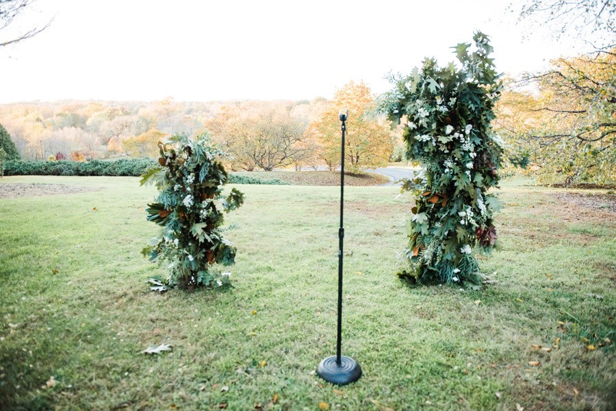 green ceremony arbor