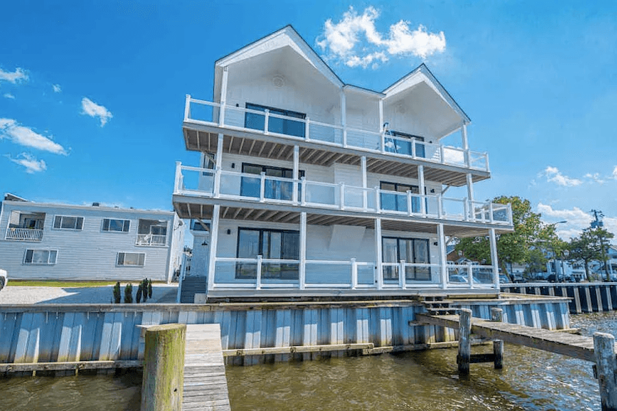 house for sale ventnor bayfront contemporary exterior bay elevation