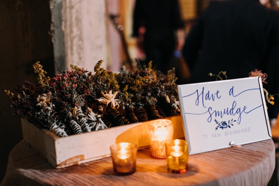 smudge stick wedding favors