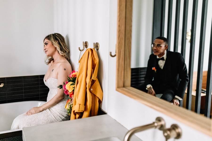 Lokal Fishtown Hotel bride and groom