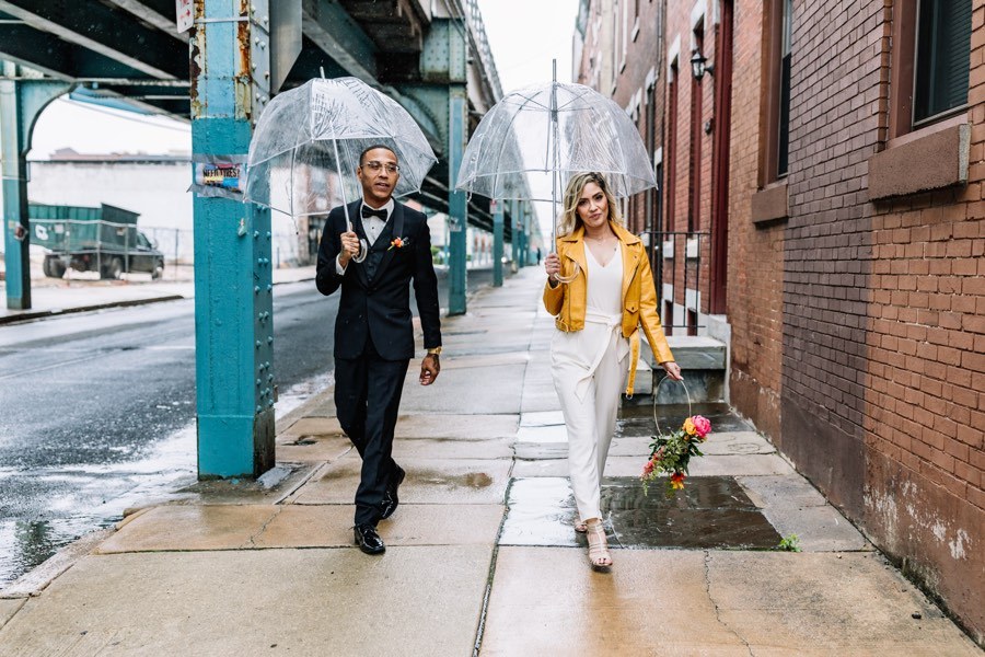 Fishtown bride and groom