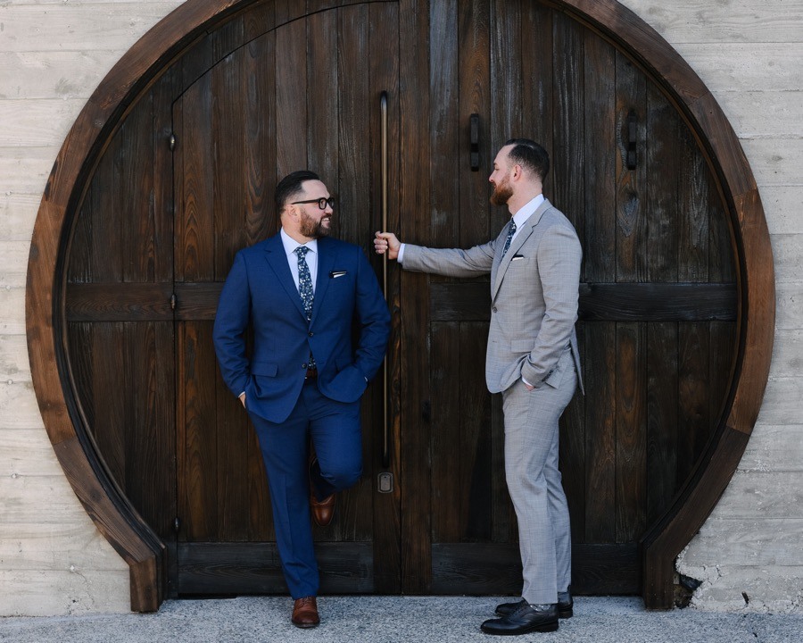 Fishtown grooms portrait