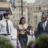 three business people
