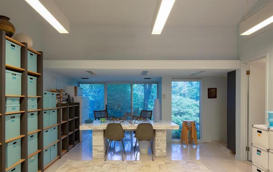 house for sale barren hill midcentury modern office wing