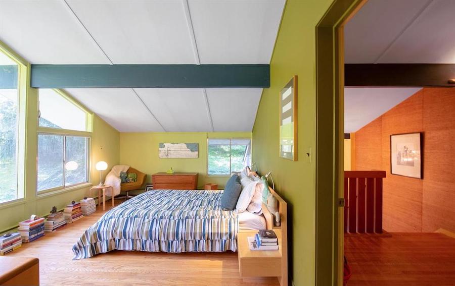 house for sale barren hill midcentury modern master bedroom