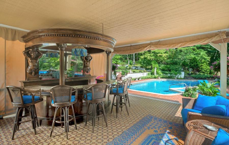 house for sale pine hill capone house pool and poolside bar