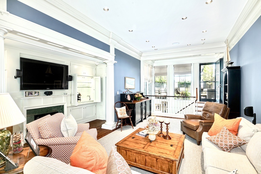 house for sale rittenhouse delancey mansion study/media room