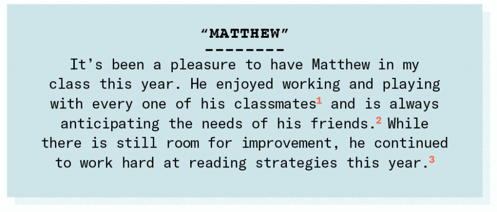 Report Card Comments A Teacher Explains What They Really Mean