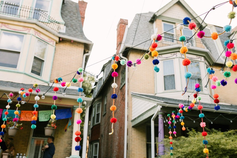 This Fun Philly Block Party Wedding Began with a CarnivalStyle Parade