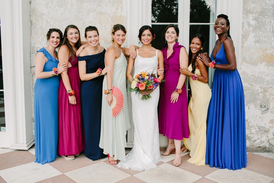 The Woodlands Mansion bridal party