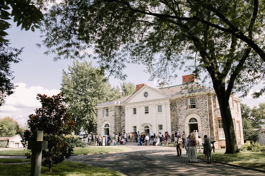 The Woodlands Mansion wedding ceremony