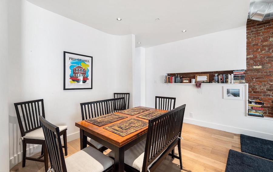 condo for sale rittenhouse modern condo dining room