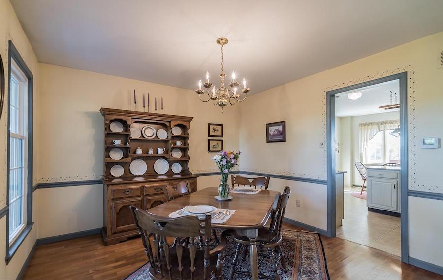 house for sale erwinna hilltop colonial dining room