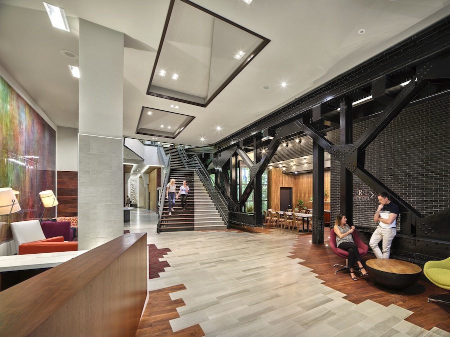 the harper apartment profile main lobby from entrance