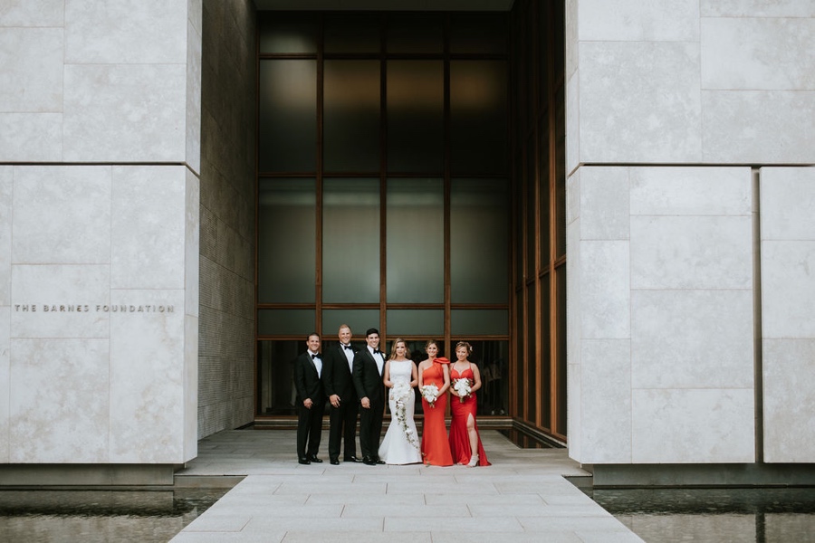 A Gatsby-Style Franklin Institute Wedding With The Coolest Selfie Station