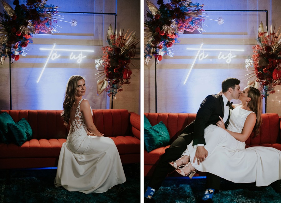 A Gatsby-Style Franklin Institute Wedding With The Coolest Selfie Station