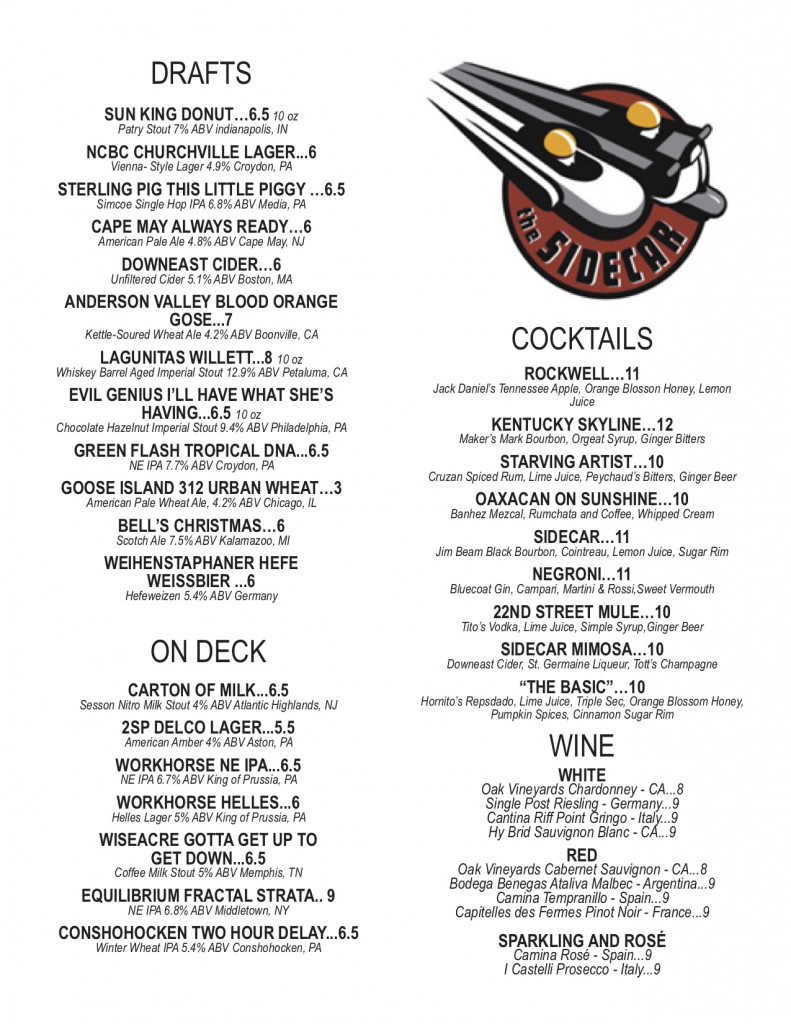 Sidecar Bar in Graduate Hospital Is Back in Action