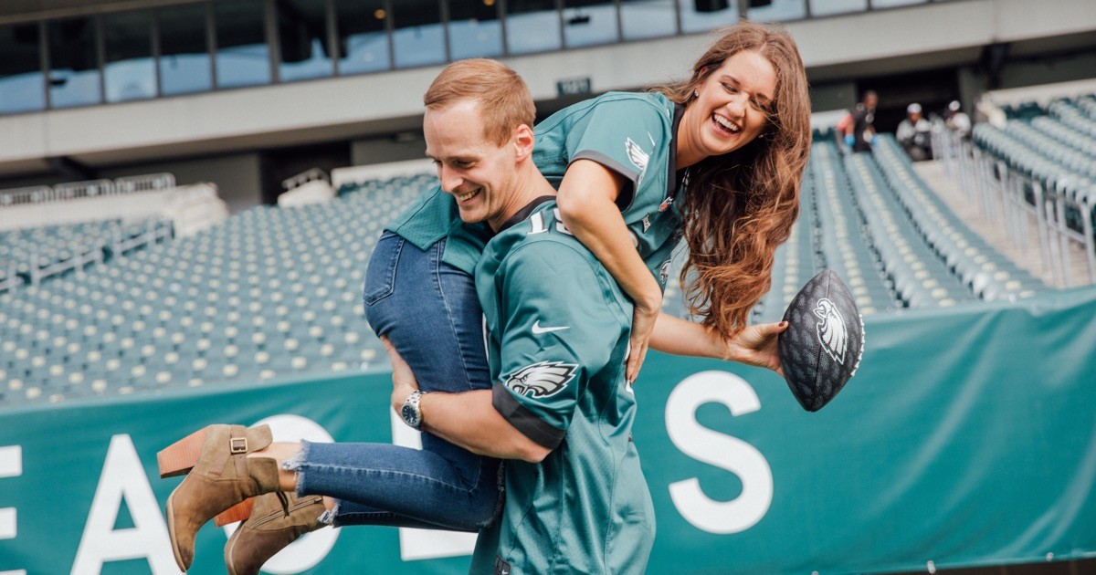 These Eagles Fans Took Their Engagement Photos At The Linc