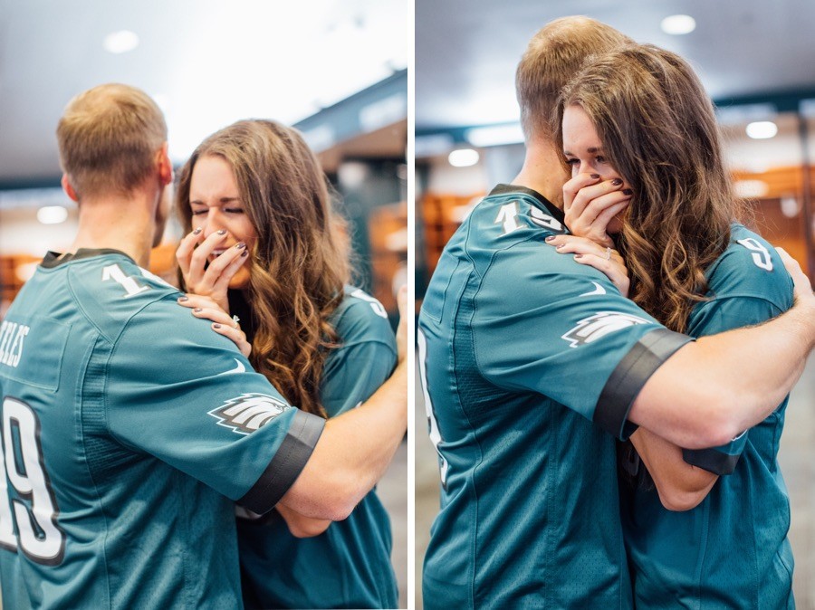 These Eagles Fans Took Their Engagement Photos at the Linc