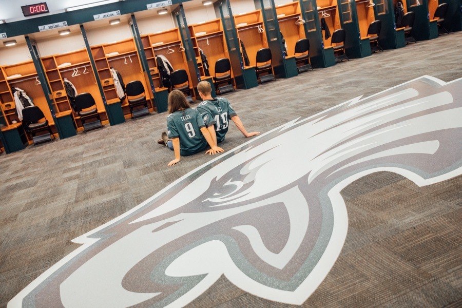 These Eagles Fans Took Their Engagement Photos at the Linc