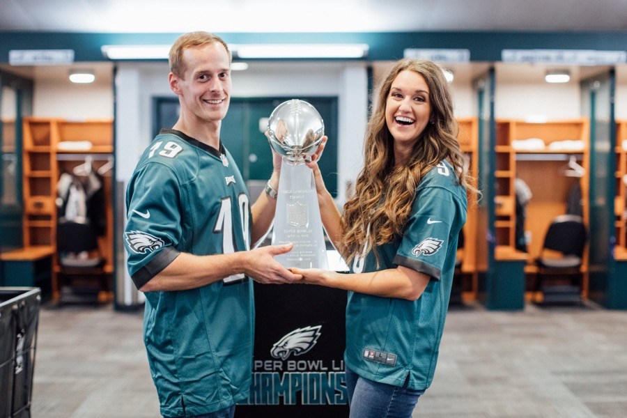 These Eagles Fans Took Their Engagement Photos at the Linc