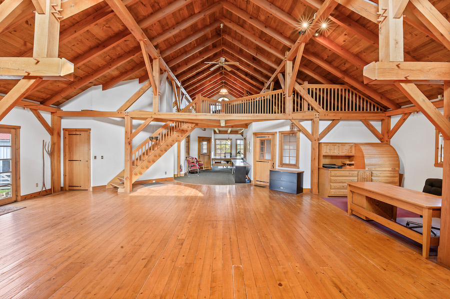 house for sale collegeville live-work-play farm bank barn interior