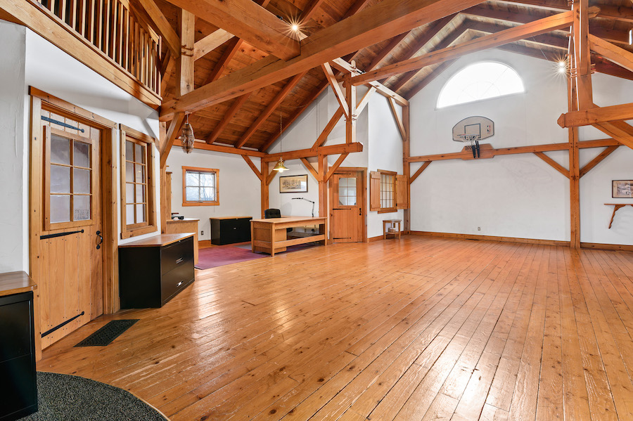 house for sale collegeville live-work-play farm bank barn interior