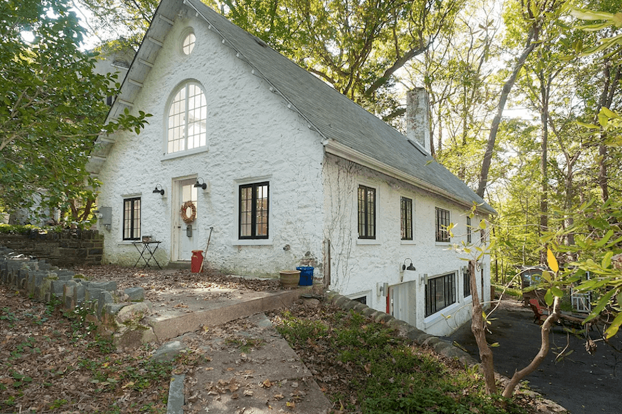 house for sale east falls carriage house retreat exterior perspective