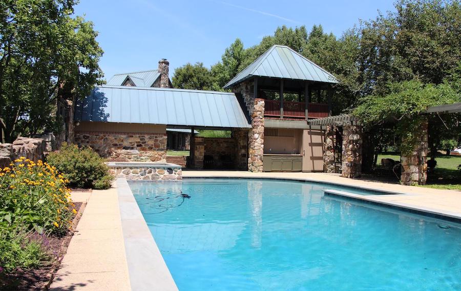 house for sale malvern modern medieval pool and pool house