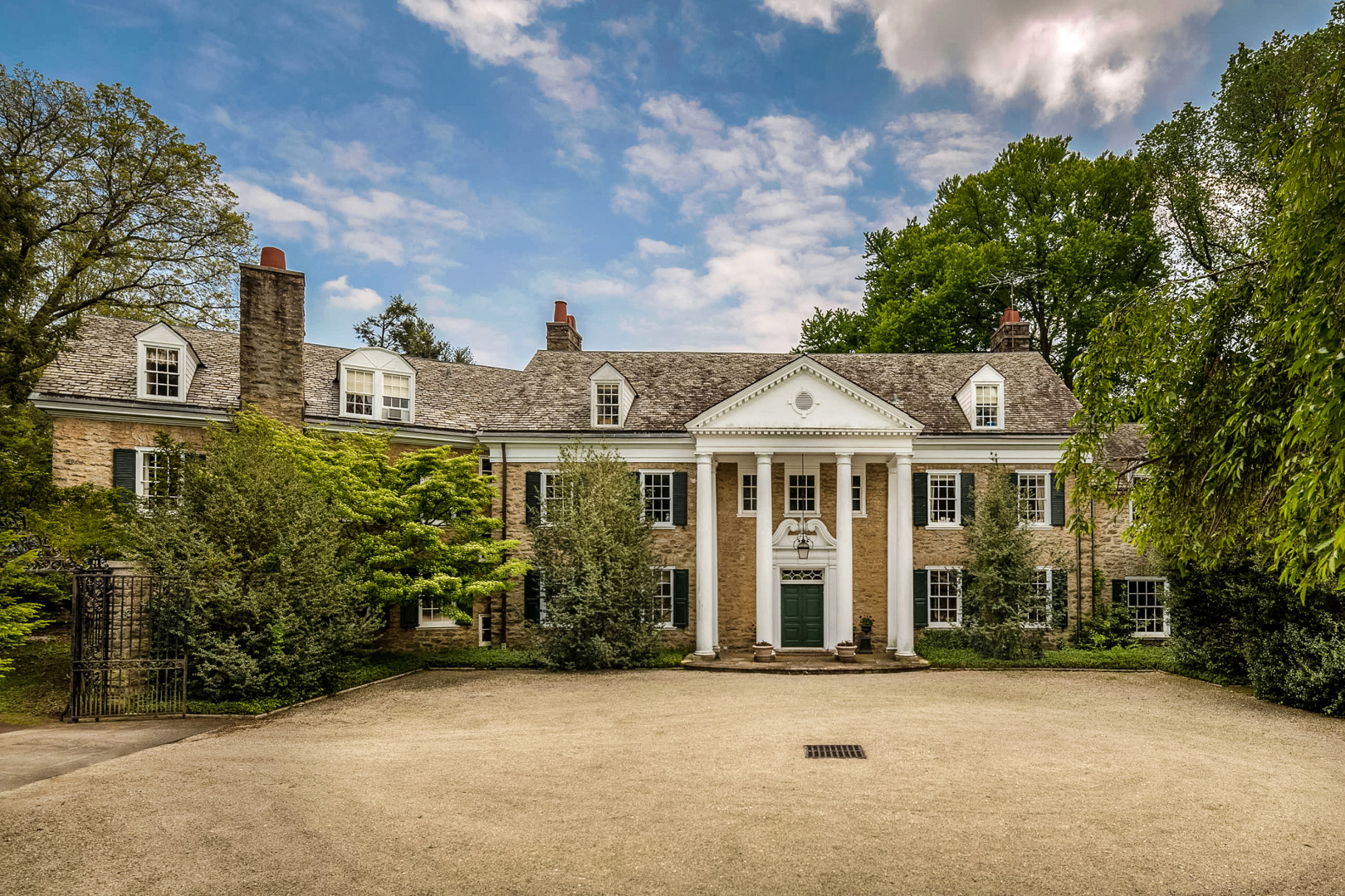 house for sale gladwyne georgian revival mansion exterior