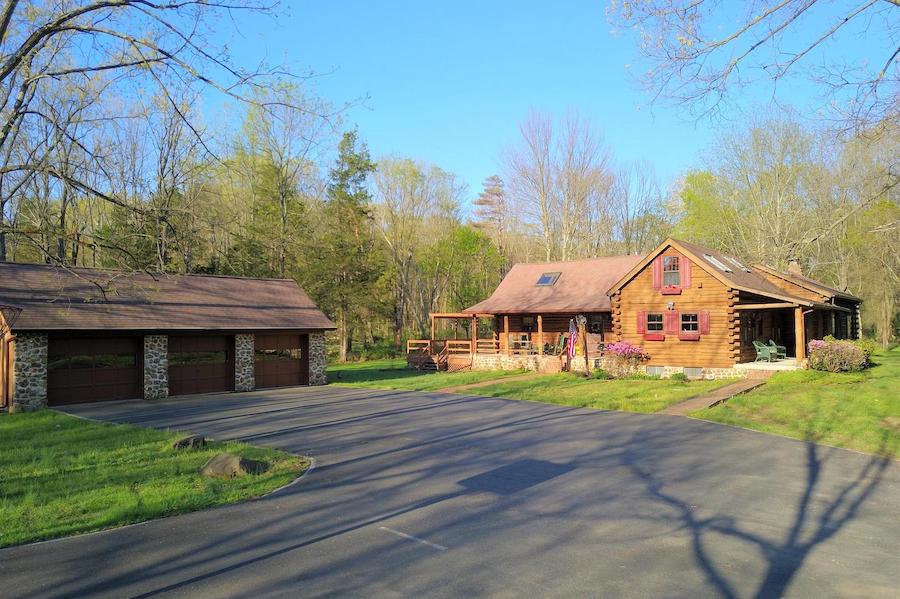 house for sale schwenksville log house exterior