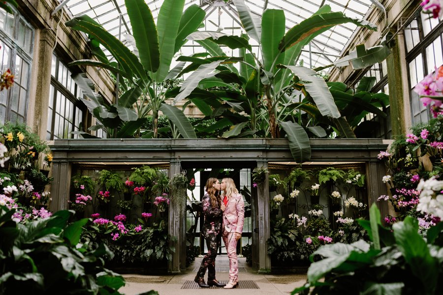 Longwood Gardens engagement shoot