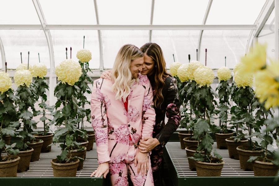 Longwood Gardens engagement shoot