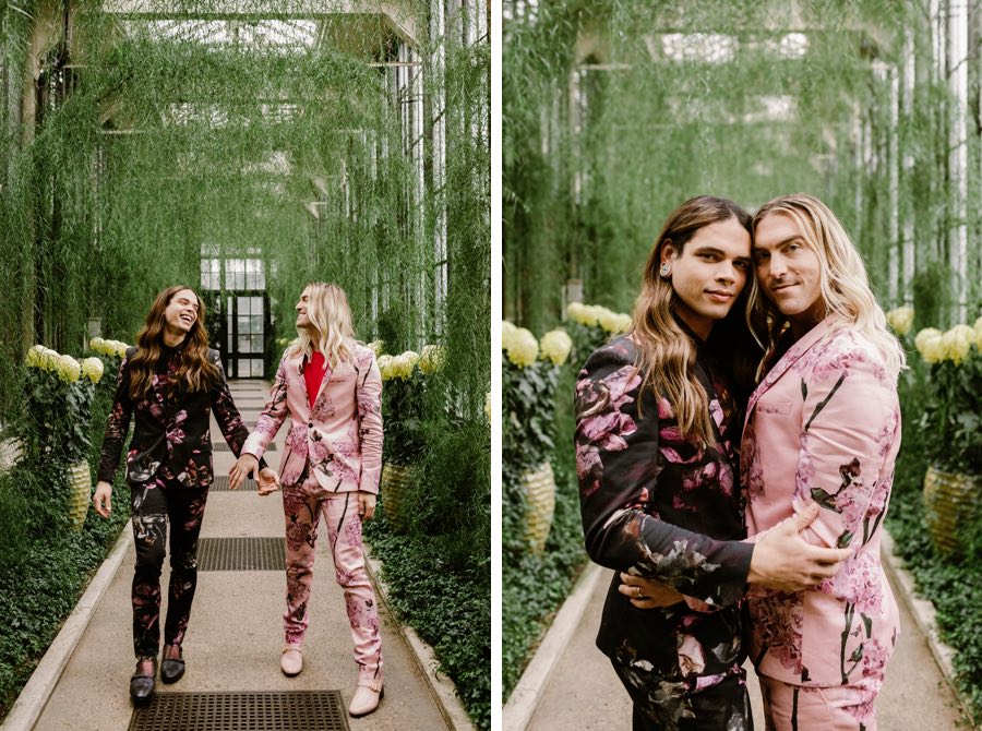 Longwood Gardens engagement shoot