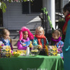 girl scouts selling cookies
