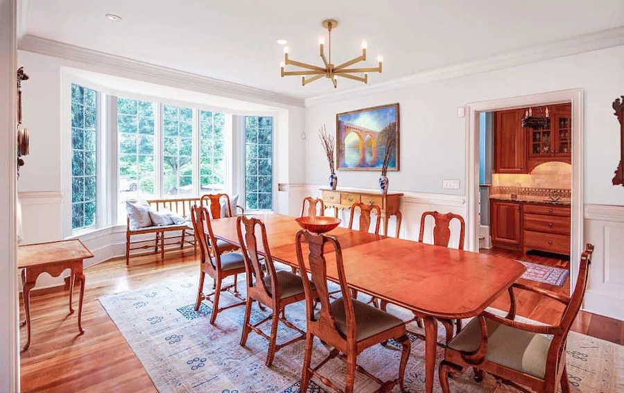 house for sale gladwyne tudor revival revival dining room