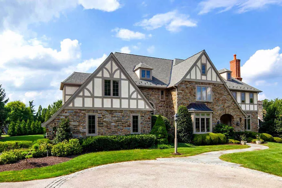 house for sale gladwyne tudor revival revival exterior front