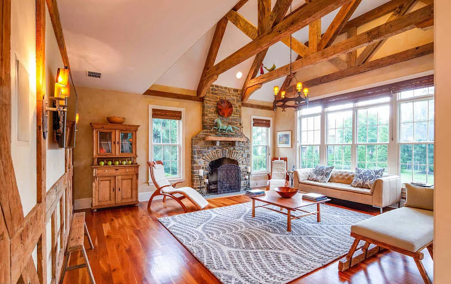 house for sale gladwyne tudor revival revival great room