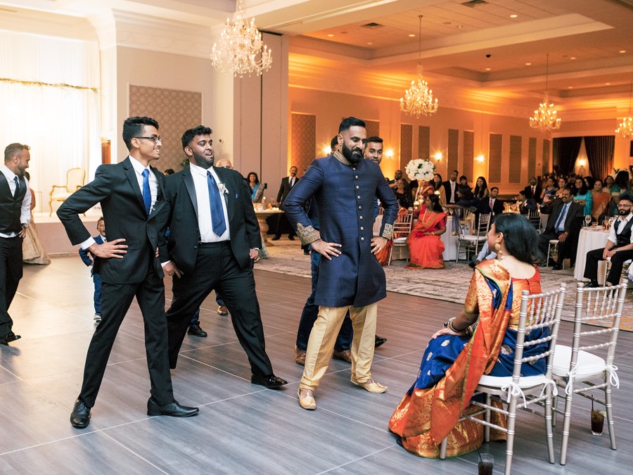 choreographed Indian wedding dance