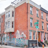 house for sale fairmount rehabbed rowhouse exterior corner perspective
