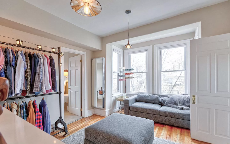 house for sale fairmount rehabbed rowhouse master suite dressing room