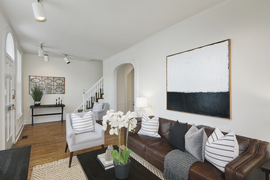 house for sale rittenhouse carriage house living room