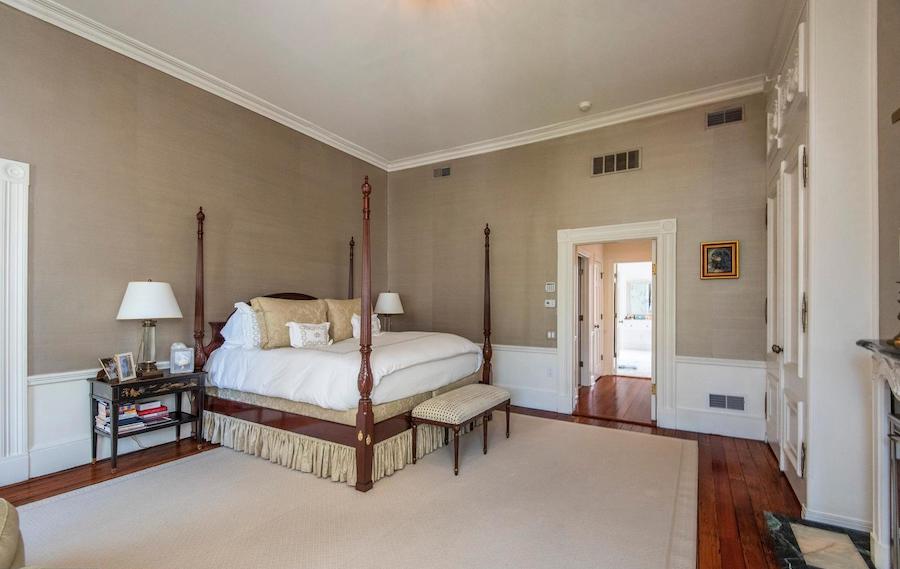 society hill federal townhouse master bedroom