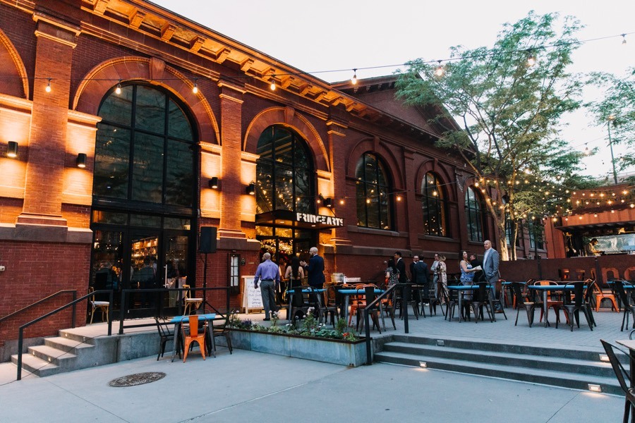 la peg exterior industrial wedding venues