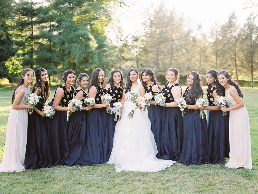 navy blue bridesmaids