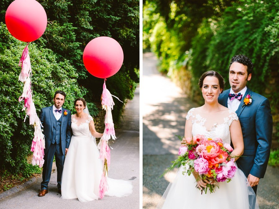 Bride and groom portraits